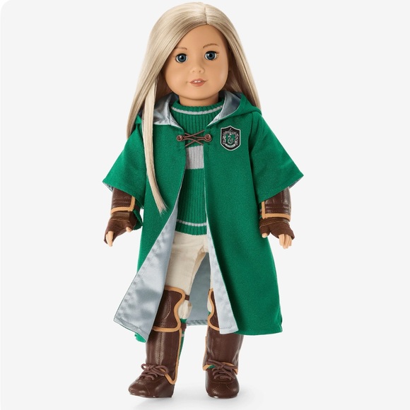 American Girl Doll Harry Potter Slytherin Quidditch Uniform Discontinued Retired - Picture 2 of 9
